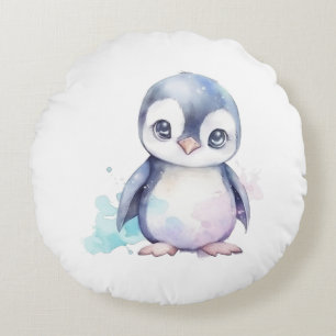 Baby Penguin Round Pillow Rundes Kissen