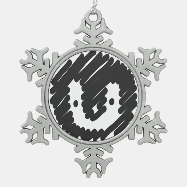 Baby Penguin Snowflake Ornament (Vorderseite)