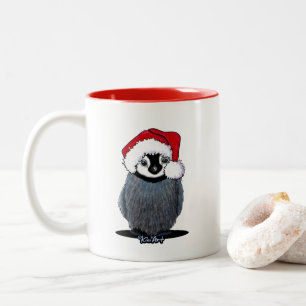 Baby Penguin Weihnachts-Tasse Zweifarbige Tasse