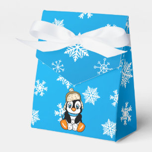 Baby Penguin Winter Snowflakes Party Geschenkschachtel