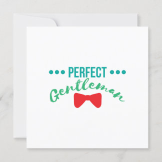 Baby Perfect Gentleman Boy Newborn - Geschenkidee Einladung