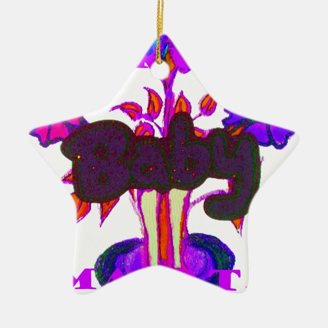 Baby Pflanze Hakuna Matata gifts.png Keramik Ornament (Vorne)