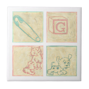 Baby Picture Blocks von Chariklia Zarris Fliese