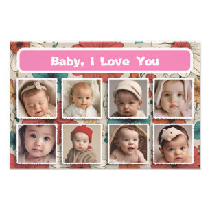 Baby Picture Frame, Foto Collage Keepake