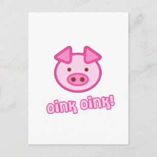 Baby Pig Cartoon Postkarte