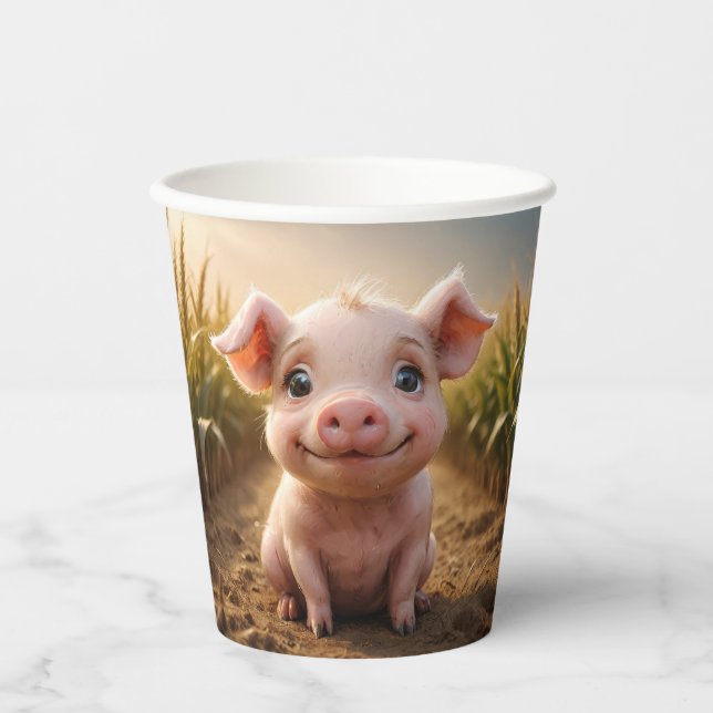 Baby Pig Pappbecher (Vorderseite)