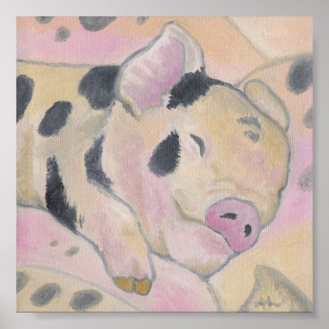 Baby Piglet art print poster (Vorne)