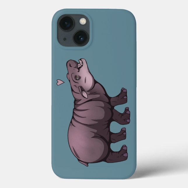 Baby Pigmy Hippo Case-Mate iPhone Hülle (Rückseite)