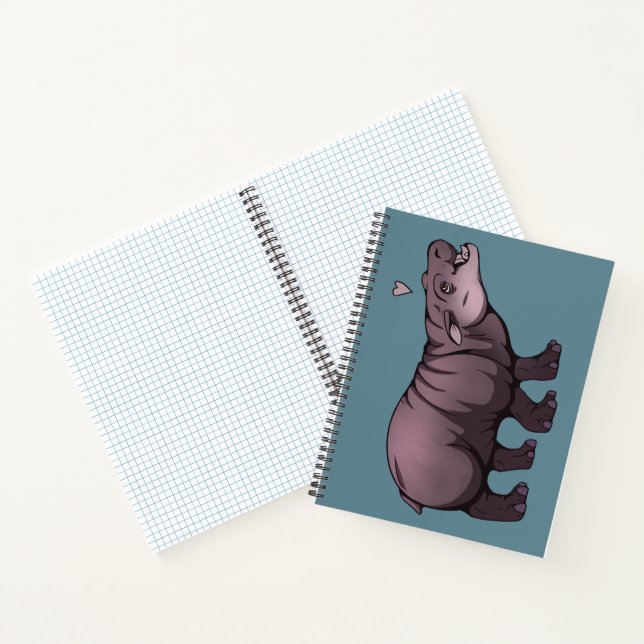 Baby Pigmy Hippo Notizbuch (Innenseite)