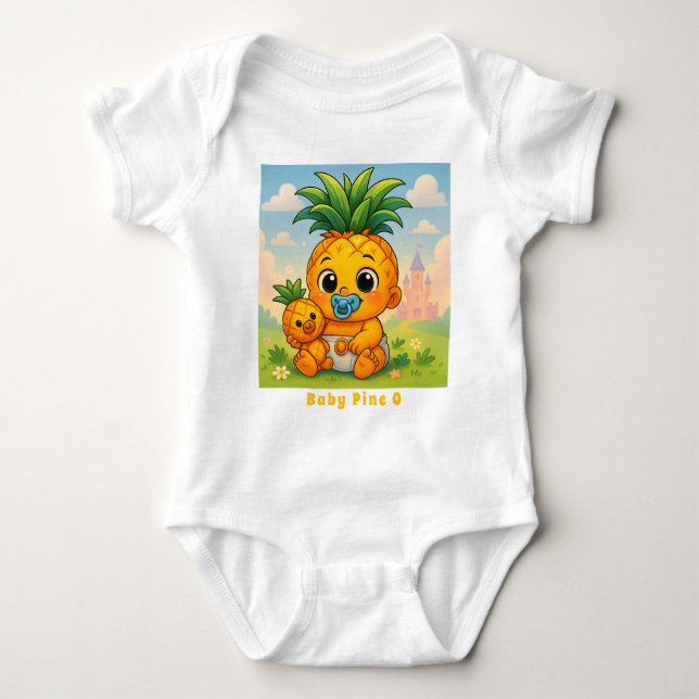 Baby Pine O — The Cutest Pineapple in the Empire! Strampler (Vorderseite)
