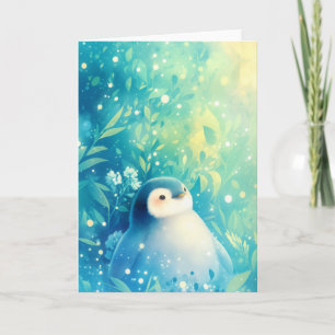Baby-Pinguin-Charm Karte