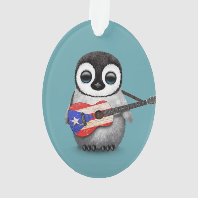 Baby-Pinguin, der Puerto- Ornament (Rückseite)