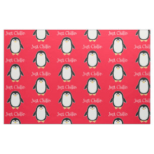 Baby-Pinguin-kundenspezifische Farbe und Text Stoff
