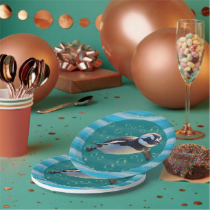 Baby Pinguin Papierplatte Pappteller