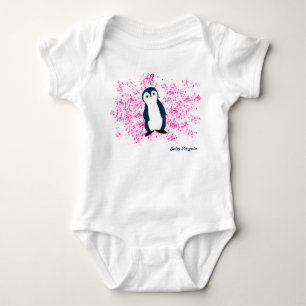 Baby Pinguin verwirrt   Babys Body Strampler