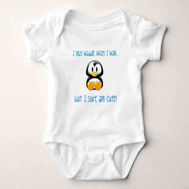 Baby-Pinguin Waddler Sbhirt Baby Strampler (Vorderseite)
