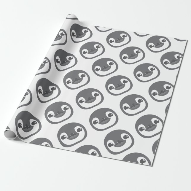 Baby-Pinguingesicht Geschenkpapier (Ungerollt)