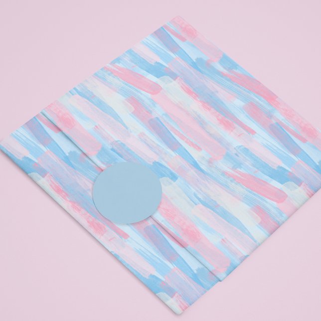 Baby pink & blue Happy Mother Day Seidenpapier (Baby pink & blue Happy Mother's Day Tissue Paper)