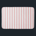Baby Pink Color Stripes Vacation Sommerpastel Badematte<br><div class="desc">Klassische pastellfarbene,  hellrosa Streifen,  trendige Sonnenbrillen im Sommer. Wohngestaltung und Accessoires in Rosa.</div>