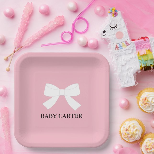 BABY Pink Dusche Sprinkle Party Paper Teller (Party)