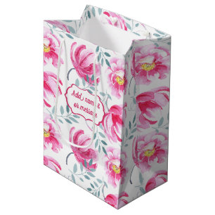 Baby Pink Englische Rose Mittlere Geschenktüte