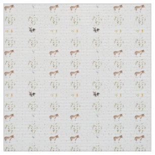 Baby Pink Floral Animals Quilt Kinderzimmer Muster Stoff