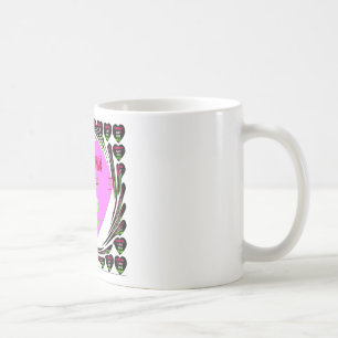 Baby Pink Hearts Hakuna Matata Baby Kids Design.p Kaffeetasse