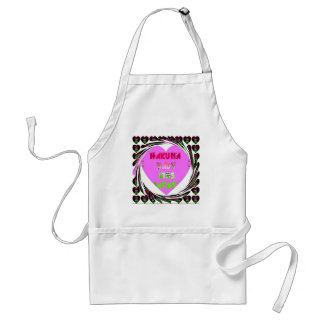 Baby Pink Hearts Hakuna Matata Baby Kids Design.p Schürze