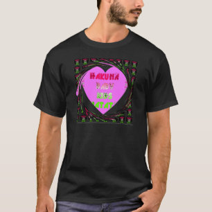 Baby Pink Hearts Hakuna Matata Baby Kids Design.p T-Shirt