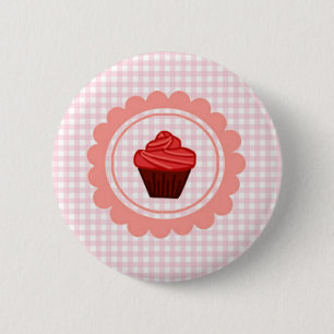 Baby Pink Herzdesign-Button Button