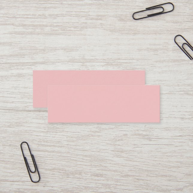 Baby Pink Mini Business Card Mini Visitenkarte (Vorderseite/Rückseite Beispiel)