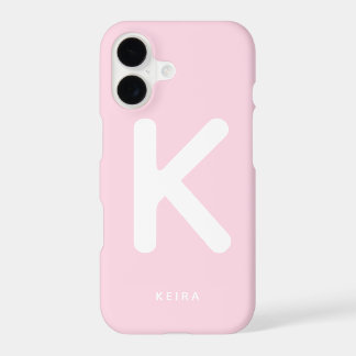 Baby-Pink-Monogramm-Handyhülle