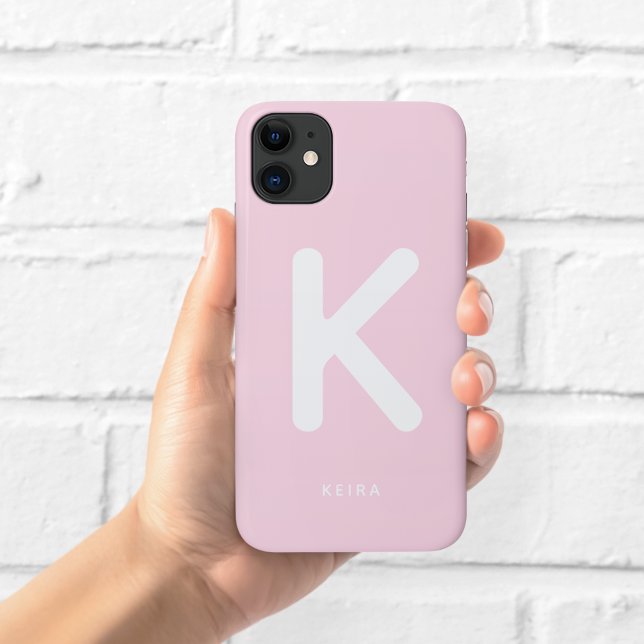 Baby-Pink-Monogramm-Handyhülle Case-Mate iPhone Hülle (Von Creator hochgeladen)