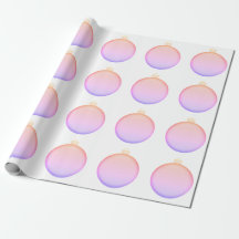 Baby Pink Ornament Wrapping Paper
