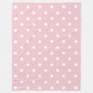 Baby Pink Polka Dots Fleecedecke