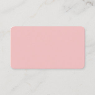 Baby Pink Rounded Business Card Visitenkarte