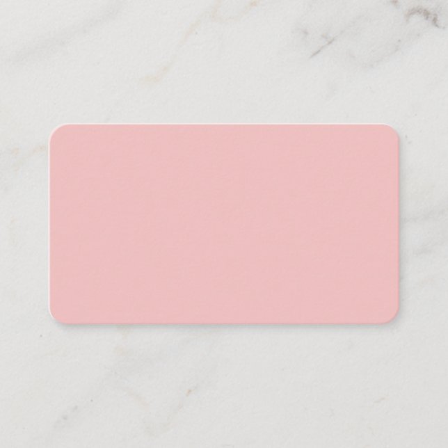 Baby Pink Rounded Business Card Visitenkarte (Vorderseite)
