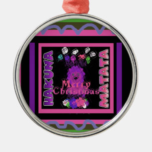 Baby pink Schöne frohe Weihnachten Hakuna Matata Ornament Aus Metall