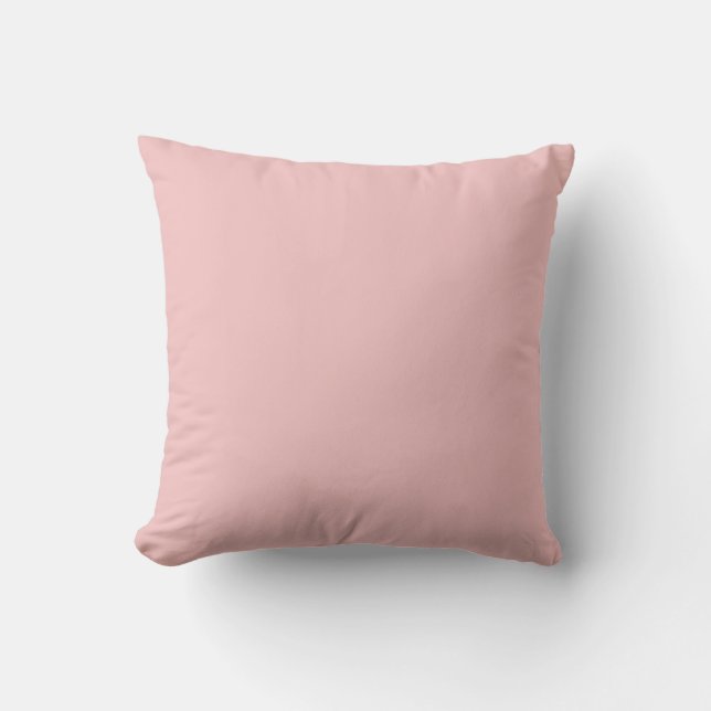 Baby Pink Solid Color Kissen (Vorderseite)