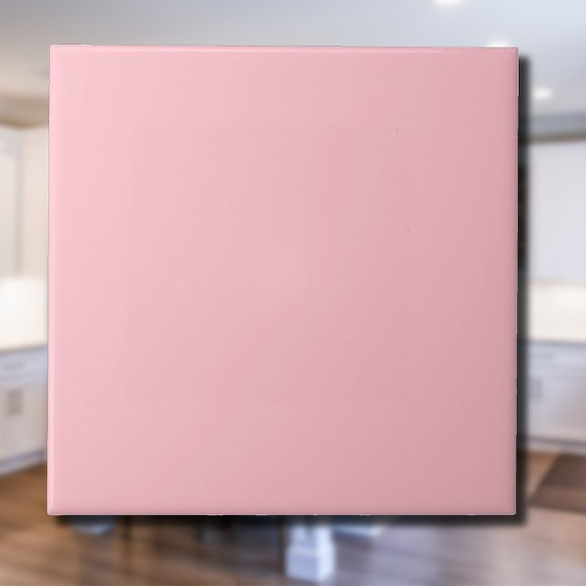 Baby Pink Solid Color | Klassisches Elegant Fliese (Von Creator hochgeladen)