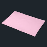 Baby Pink Stofftischset<br><div class="desc">Baby Pink Vollfarben Tischset von Gerson Ramos.</div>