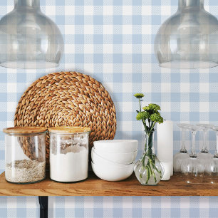 Baby Pink Vichy Gingham Pattern Tapete