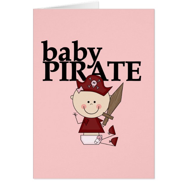 Baby-Pirat mit Klinge-T-Shirts und Geschenken (Vorne)