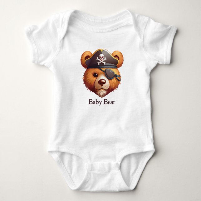 Baby Pirate Bear Baby Strampler (Vorderseite)