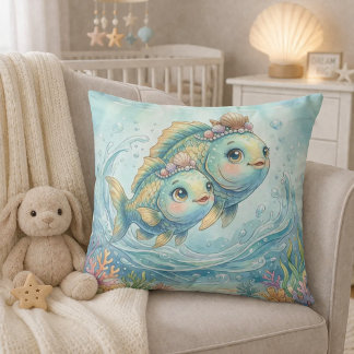 Baby Pisces Zodiac Nursery Kids Kissen