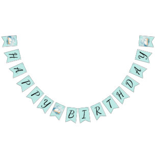Baby Polar Bären Schlafen Geburtstagsparty Wimpelkette