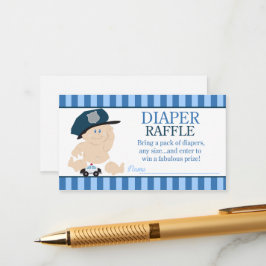 Baby Polizist Police Officer Kinderduschabwaschmas Begleitkarte