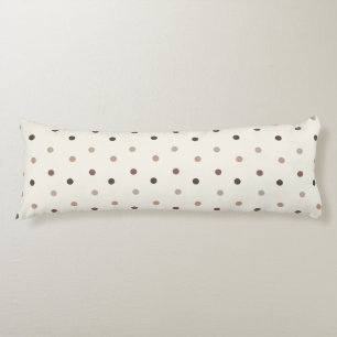 Baby polka dot pattern in braunen Tönen Seitenschläferkissen