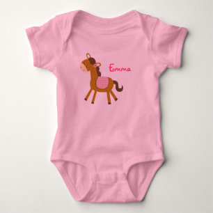 Baby Pony Horse Personalisiert Baby Strampler T - 