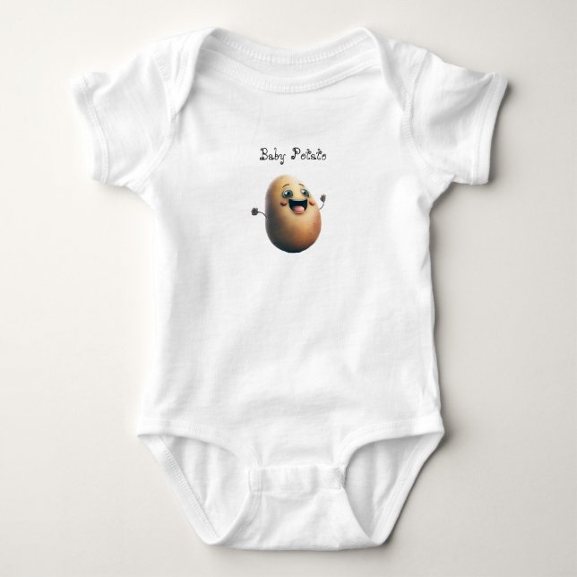 Baby Potato Anpassbare Niedliche Liebe Strampler (Vorderseite)